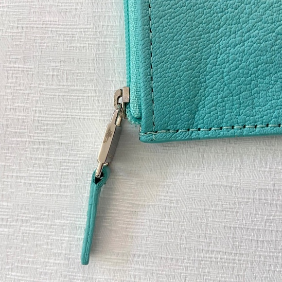 Authentic Tiffany & Co. Key Cles Zipper Pouch Tiffany Blue - Card Holder - Picture 4 of 16